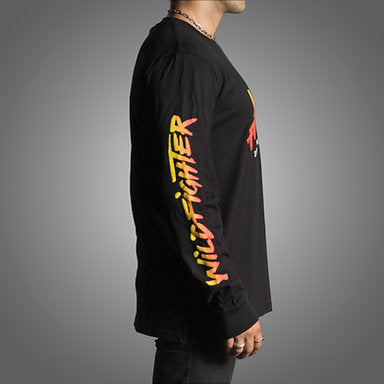 Wildfighter Long-sleeve black (colour logo)