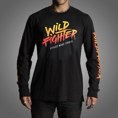 Wildfighter Long-sleeve black (colour logo)